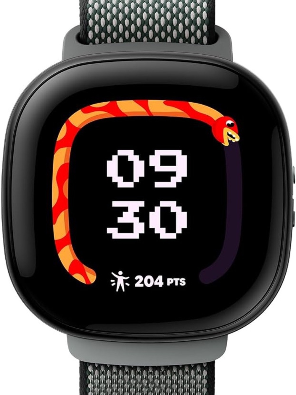 Fitbit Versa 4 Graphite Smartwatch with Charcoal Woven Band